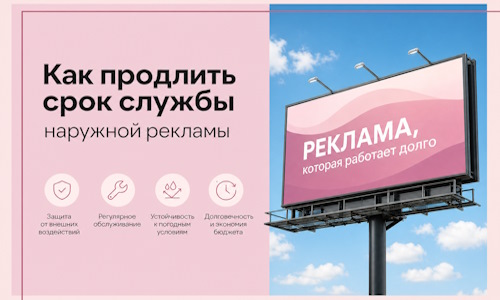 Как продлить срок службы наружной рекламы в Одинцове