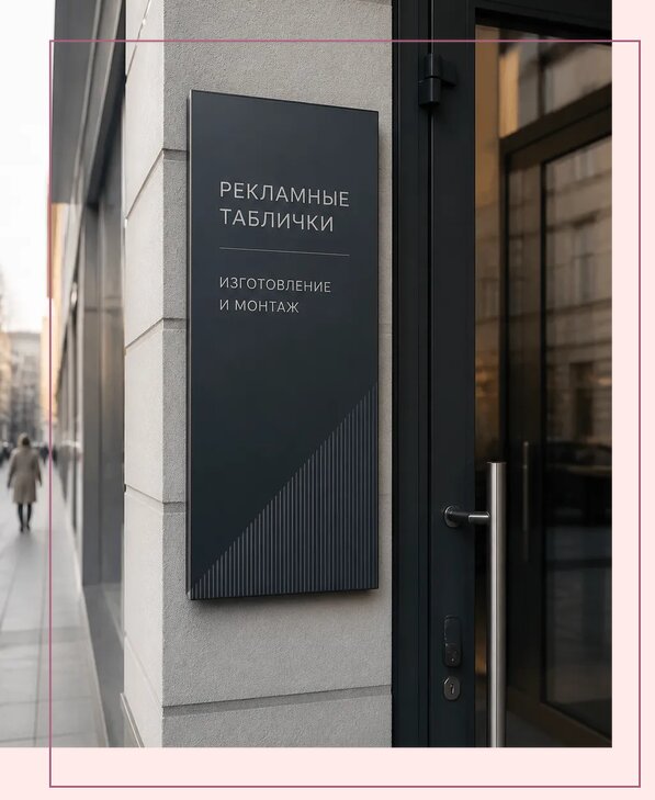 Рекламные таблички в Одинцове по цене от 4660 р. | Аванза-Днц