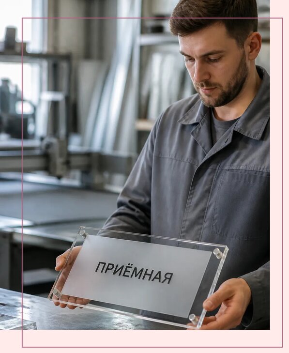 Таблички из оргстекла на заказ в Одинцове от 4039 р. | Аванза-Днц