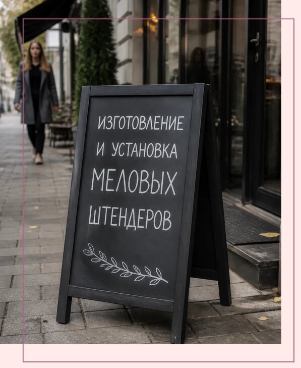 Меловые штендеры в Одинцове по цене от 6731 р. | Аванза-Днц