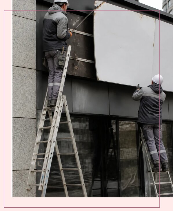 Профессиональный демонтаж вывесок и рекламных конструкций в Одинцове